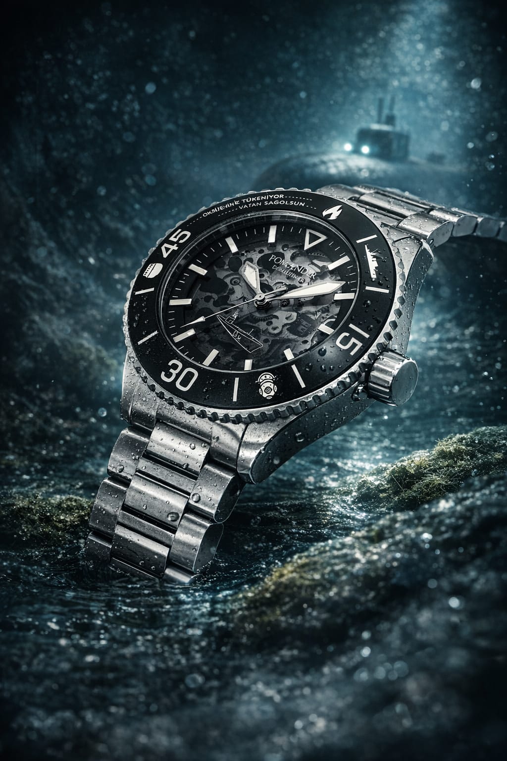 Pomander Erkek Diver Otomatik Kol Saati Dumlupınar - Denizaltı Grisi - Görsel 6
